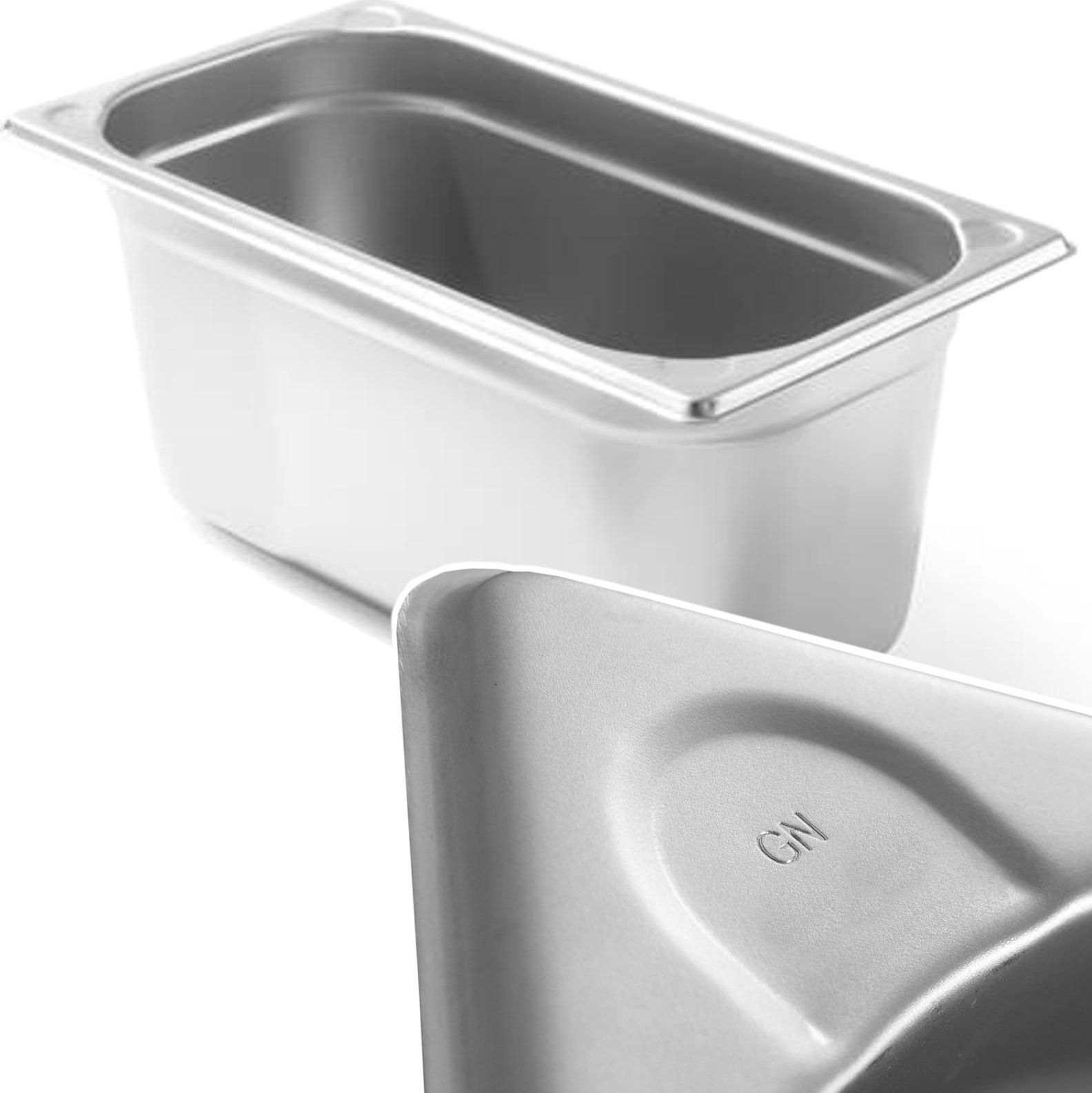 Hendi Pojemnik GN 1/3 stalowy Kitchen Line wys. 200 mm - Hendi 806456 Pojemnik GN 1/3 stalowy Kitchen Line wys. 200 mm - Hendi 806456