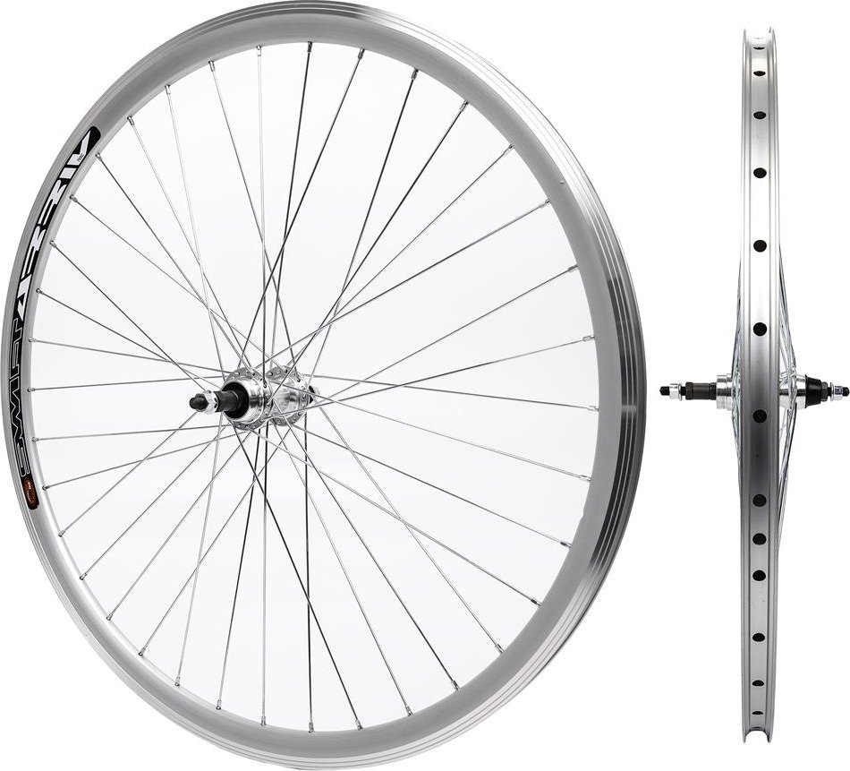 Koło tylne 28", JY-754, wolnobieg, szprychy SLE, srebrne, v-brake