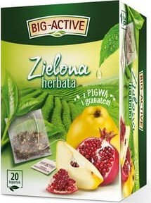 BIG-ACTIVE Big-Active - Herbata zielona z pigwą i granatem (20tb x 1,7g)