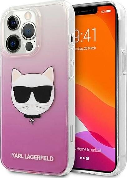 Karl Lagerfeld Karl Lagerfeld KLHCP13XCTRP iPhone 13 Pro Max 6,7" hardcase różowy/pink Choupette Head