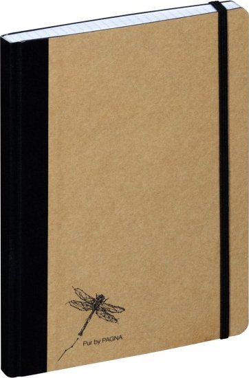 Pagna PAGNA Notizbuch A5 Pur 192S kariert natur 1Stk