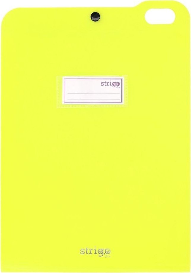 Teczka Vfile A4 z 5 przekładk. neon zielona STRIGO