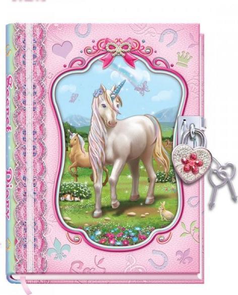 Pulio Pulio Pamiętnik na kłódkę Pecoware - Jednorożce