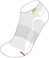 Fuse Skarpety damskie do biegania FUSE RUNNING P 200 białe r. 35-38