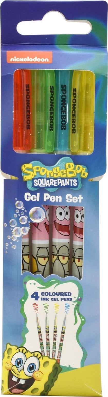 Długopis 3D Thumbs Up ThumbsUP! Gelstift 4er Set - SpongeBob