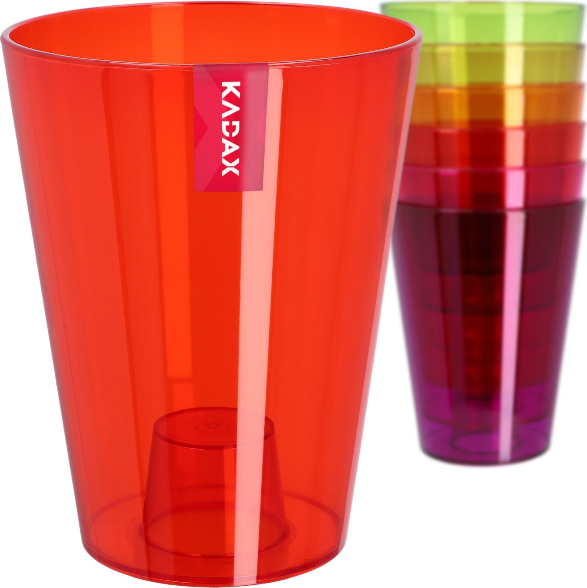 Kadax Doniczka Osłonka Na Storczyk Kwiaty Czerwona 12cm