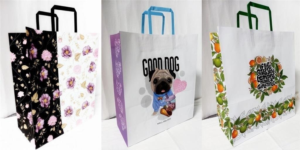 Fresh Torebka biała KRAFT 320x380x150 mix