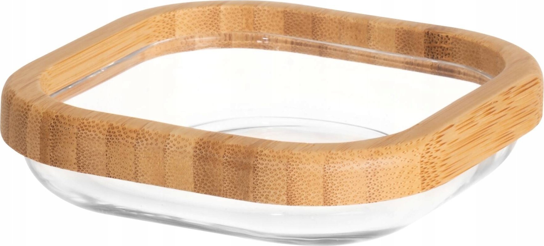 Mydelniczka LINA, szkło i bambus