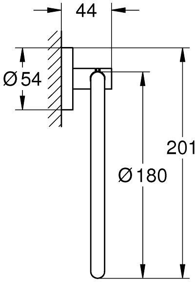 Grohe Start Towel Ring - Matte Black