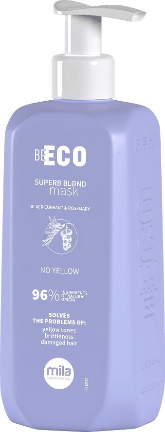 Mila Professional Be Eco Superb Blond Maska do włosów blond, neutralizuje żółte tony, 250ml