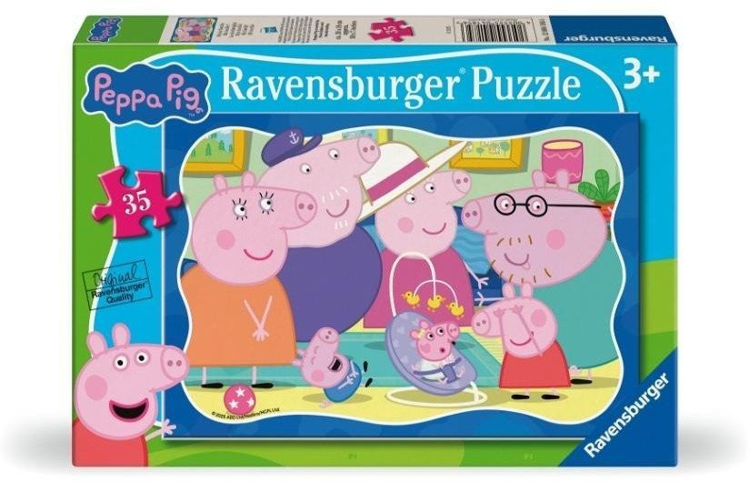 Puzzle dla dzieci 2D: Siostrzyczka Peppy 35el