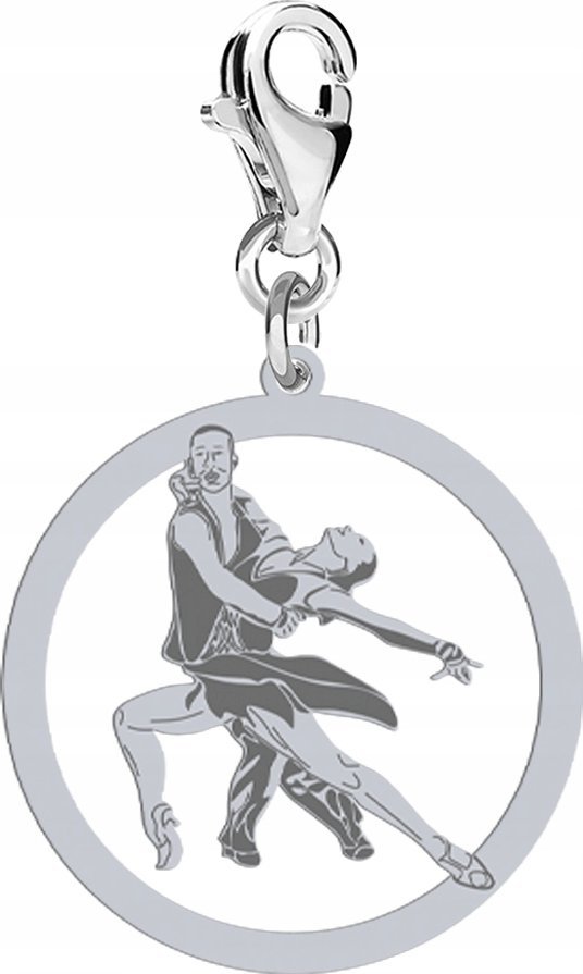 Radziszewska Jewellery Charms Srebrny Taniec Latino Prezent Biżuteria Zawieszka ŻYCZENIA GRATIS