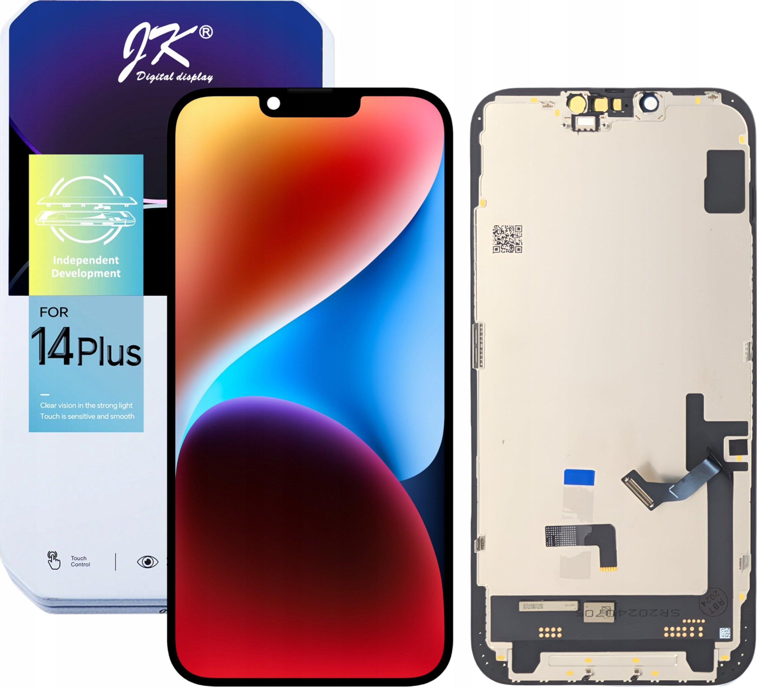 WYŚWIETLACZ EKRAN LCD DO IPHONE 14 PLUS JK INCELL WYMIENNY CHIP (A2886, A2632, A2885 , A2896, A2887)