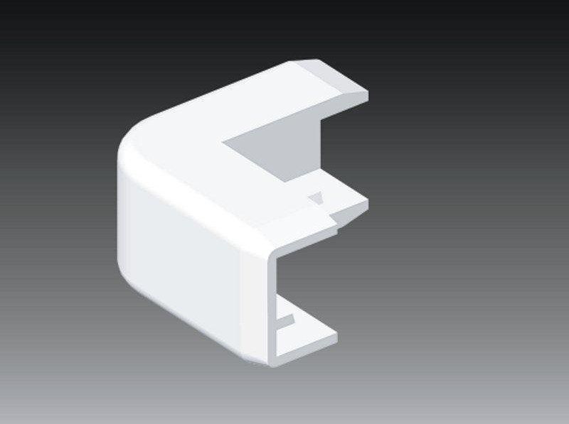 Kopos Pokrywa narożna zewnętrzna LH biała 15 x 10mm (8686)