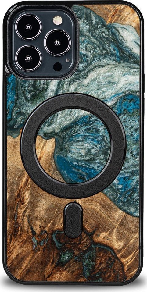 BeWood Etui Bewood Unique na iPhone 13 Pro Max - Planets - Ziemia z MagSafe