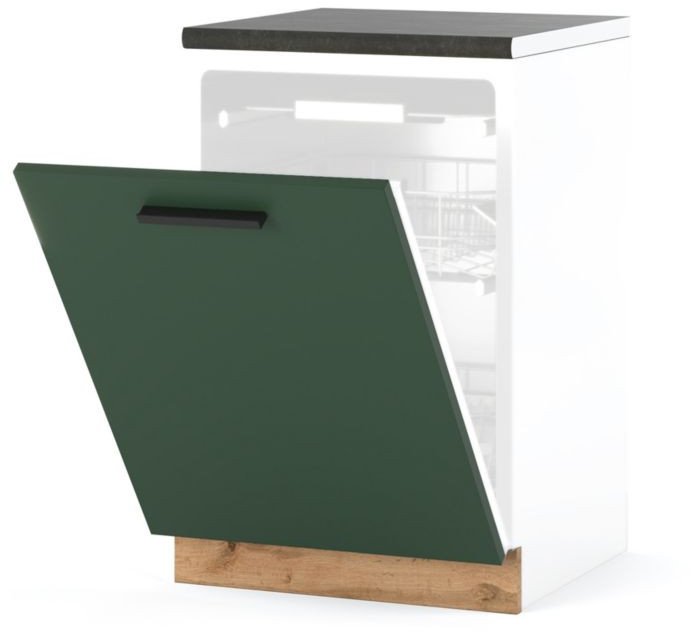 Szafka Kuchenna Do Zabudowy Zmywarki 45cm Blande Wotan Butelkowa Zieleń