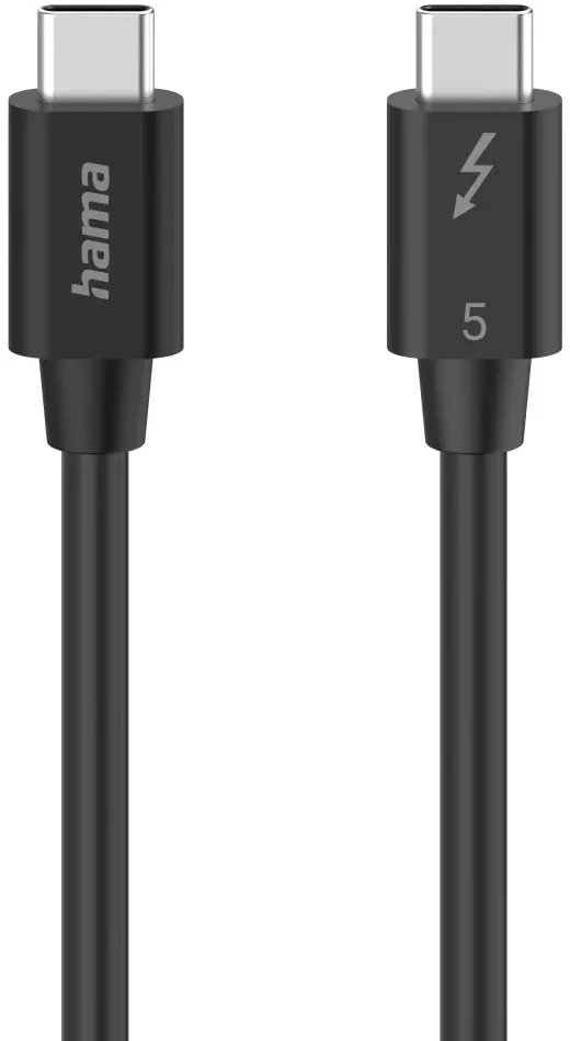 KABEL USB-C THUNDERBOLT-5 80 Gbit/s, 5A, 240W, Ultra-HD 8K, 1M