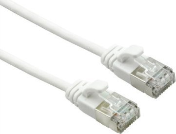 Roline ROLINE U/FTP DataCenter Kabel Cat.7, LSOH, met RJ45 connectoren (500 MHz / Class EA), extra dun, wit, 5 m