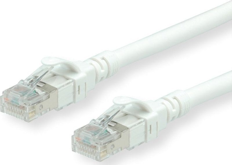 Roline ROLINE - Patch- Cable - RJ- 45 (M) to RJ- 45 (M) - 5 m - UTP - CAT 6a - halogen free, shaped, stranded - white (21.15.2765)