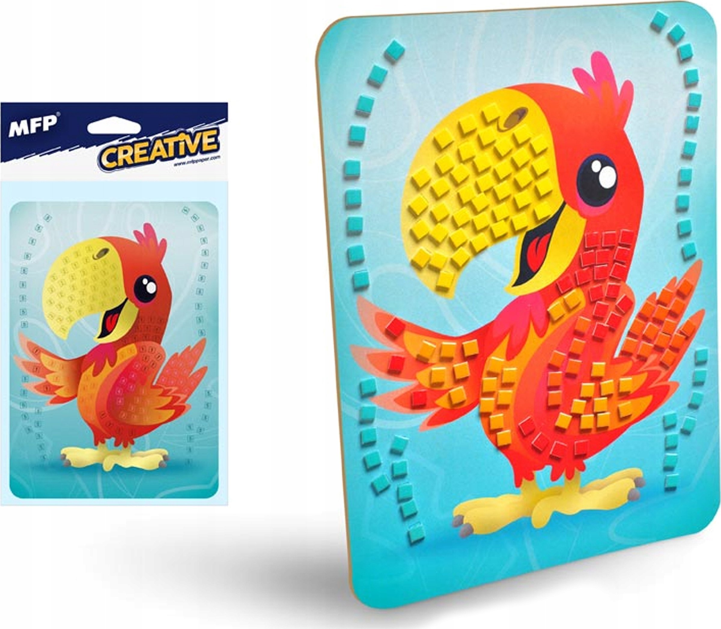 MFP paper zestaw kreatywny mozaika 14,8x21cm klasyczny Papuga 5330412