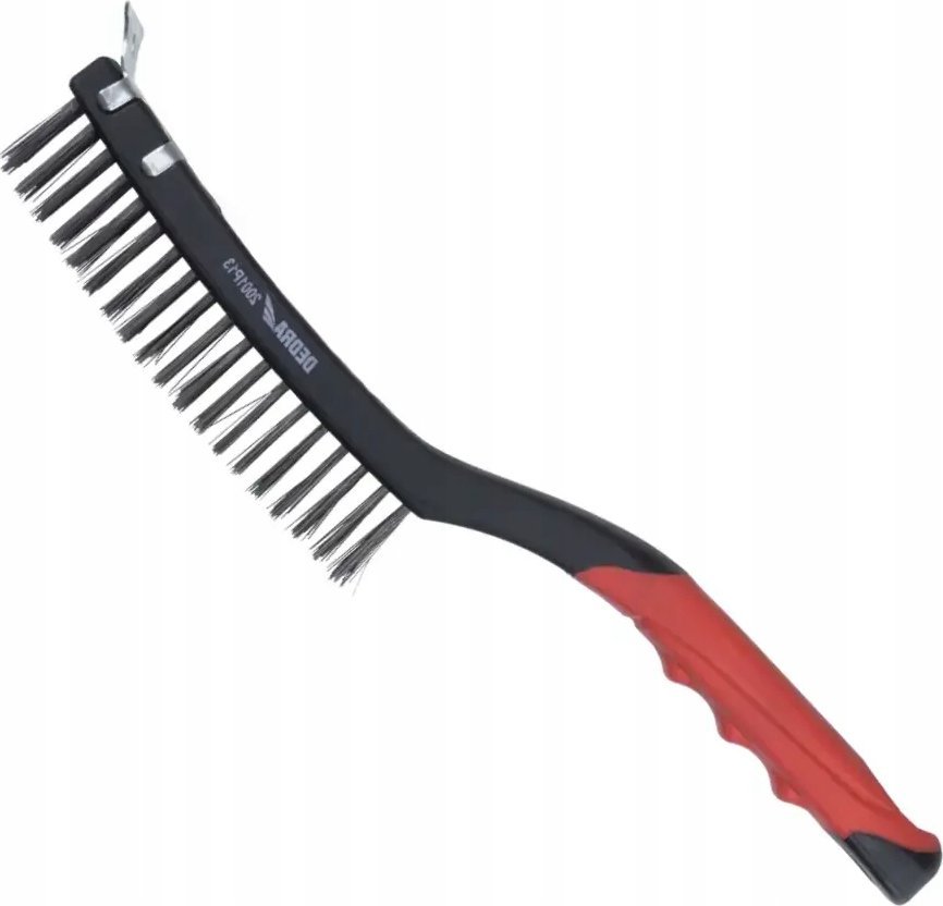 Dedra Szczotka druciana 3-rzędowa+skrob, stal,340mm, dwumat.uchwyt