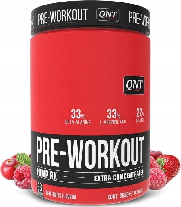 QNT Proszek przedtreningowy QNT Pre-Workout 300 g czerwone owoce Uniwersalny