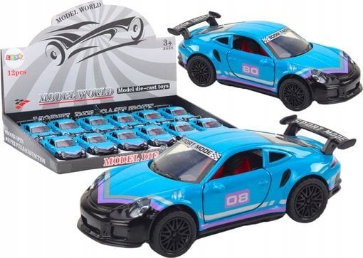 LeanToys Autko Samochód Sportowy 1:32 Napęd Frykcyjny Metalowy Turkusowy