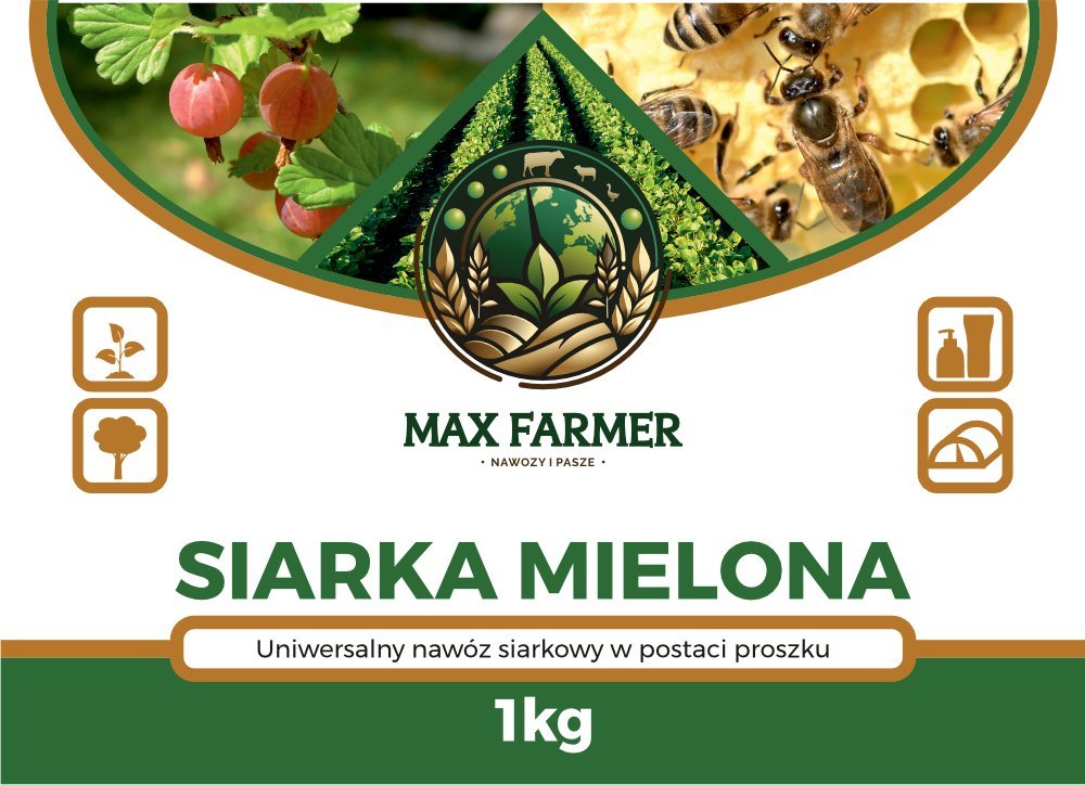 Siarka mielona MAX FARMER nawóz 1kg nawóz