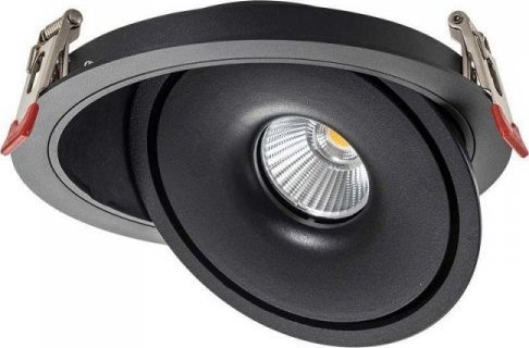 V-TAC Oprawa V-TAC LED Uchylny Downlight 12W LED COB CRI90+ CCT Czarna VT-2512 3000K-4000K-6400K 785lm