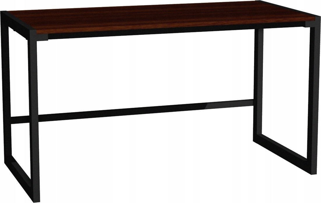Biurko Modi Meble Biurko Gamingowe Biurko Komputerowe metalowy stelaż Wenge 140x70 cm