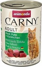 Animonda ANIMONDA Cat Carny Adult smak: wołowina, indyk i królik 12 x 400g