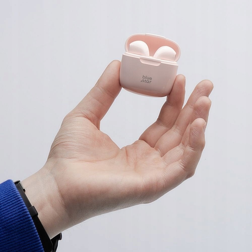 Słuchawki Bluestar słuchawki bezprzewodowe bluetooth TWS FI7 różowe