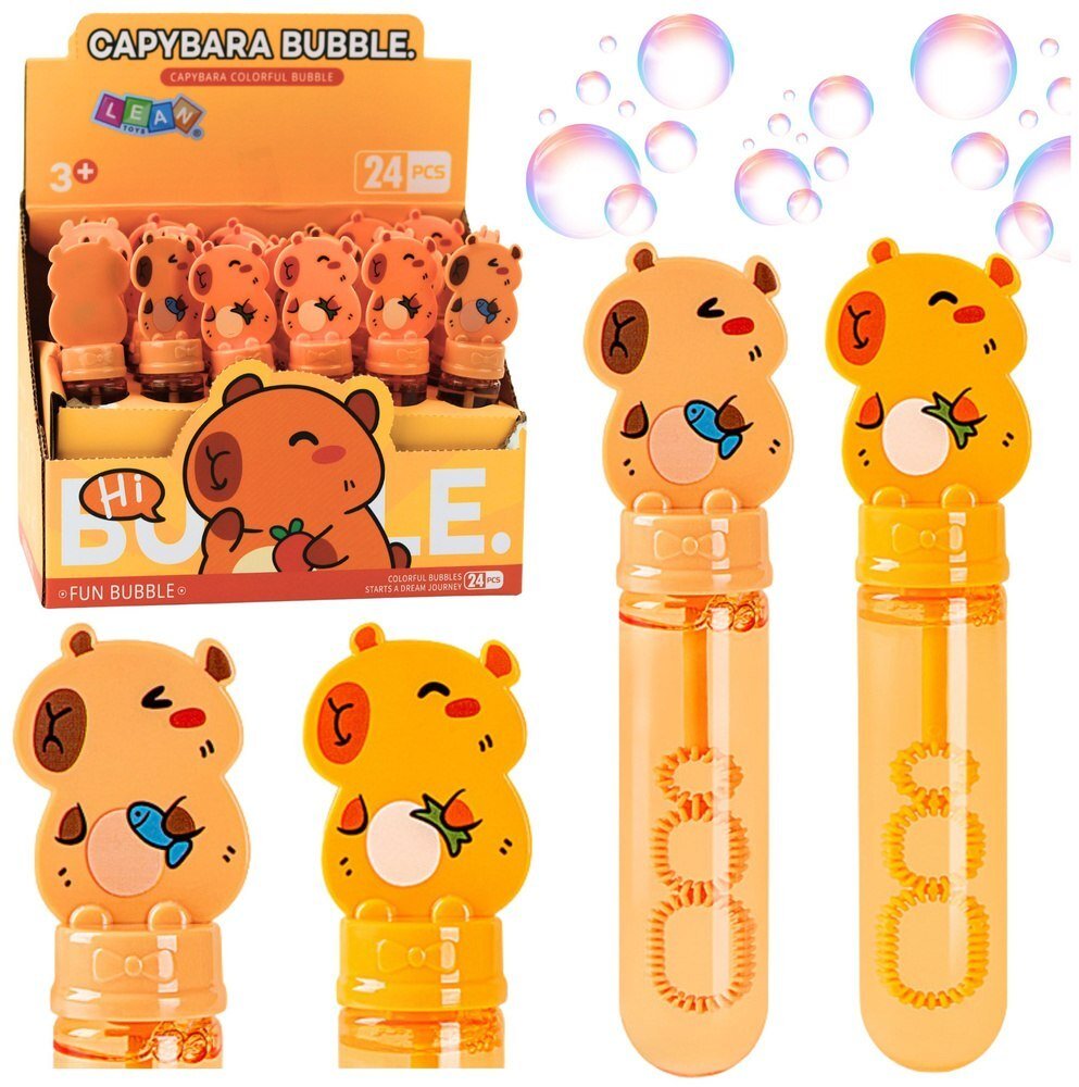 Bańki Mydlane Kapibara 3 Otwory Do Baniek 35 ml Mix