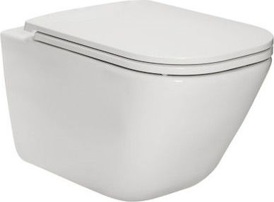 Miska WC Roca Gap Square wisząca Rimles + deska Slim wolnoopadająca (A34H470000)