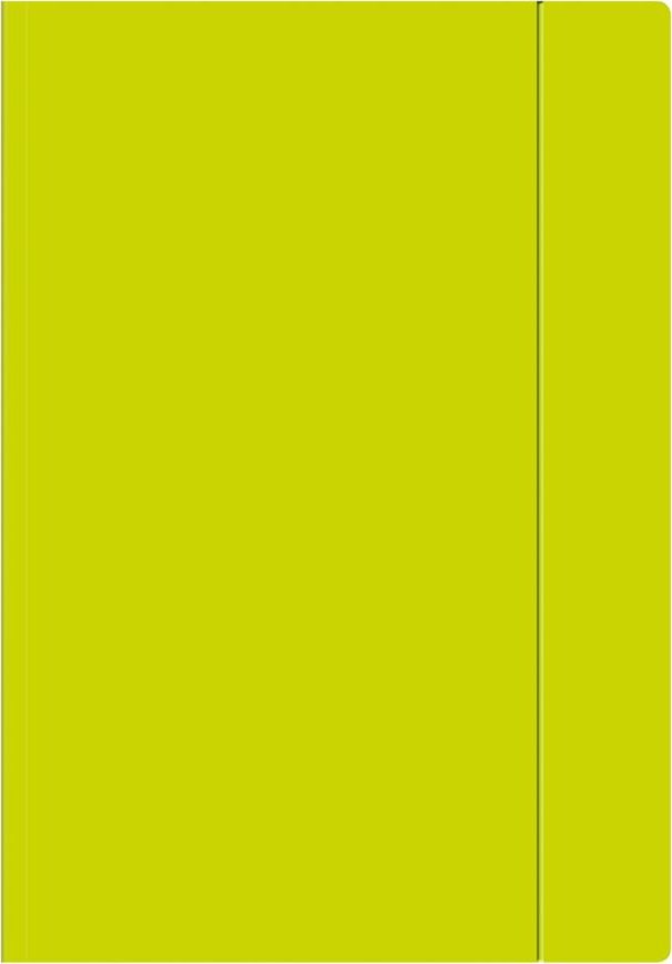 Interdruk Teczka z gumką A4+ Fluo limonkowa (10szt)