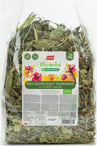 Vitapol Vita Herbal Functional mix Mieszanka regulująca trawienie dla gryzoni i królików 300 g