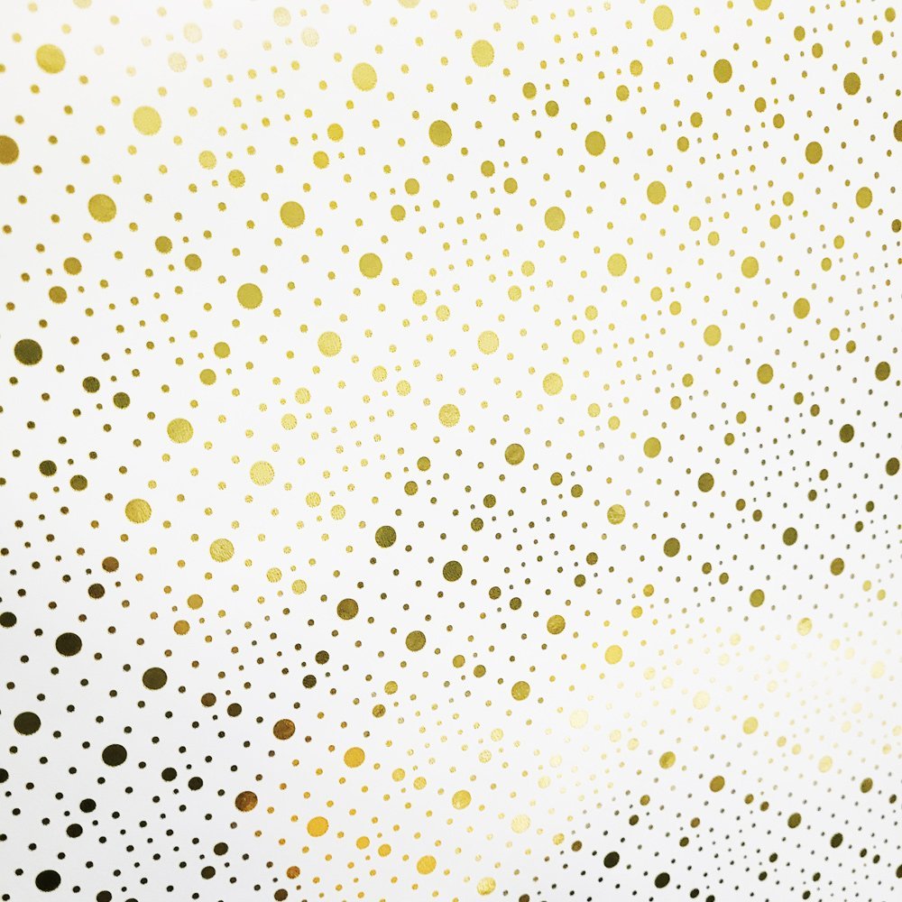 Fastima Papier złote kropki do prezentów 57cmx20m 20m332