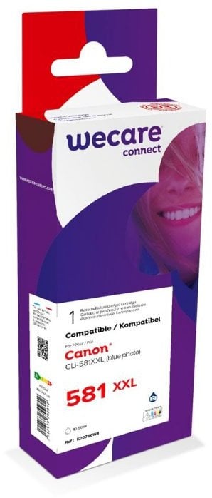 WECARE ARMOR cartridge pro Canon PIXMA TR7550,TR8550,TS6150,TS8150, TS6150 (CLi581XXLP.blue), Photo Blue, 12,2ml