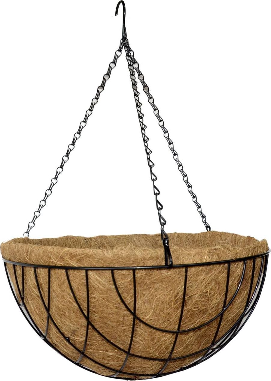 Tajemniczy ogród Kosz wiszący na kwiaty mata kokosowa 35cm