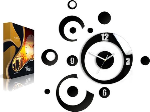 ModernClock Zegar ścienny PLANET NOWOCZESNY Ultra Cichy KOLORY