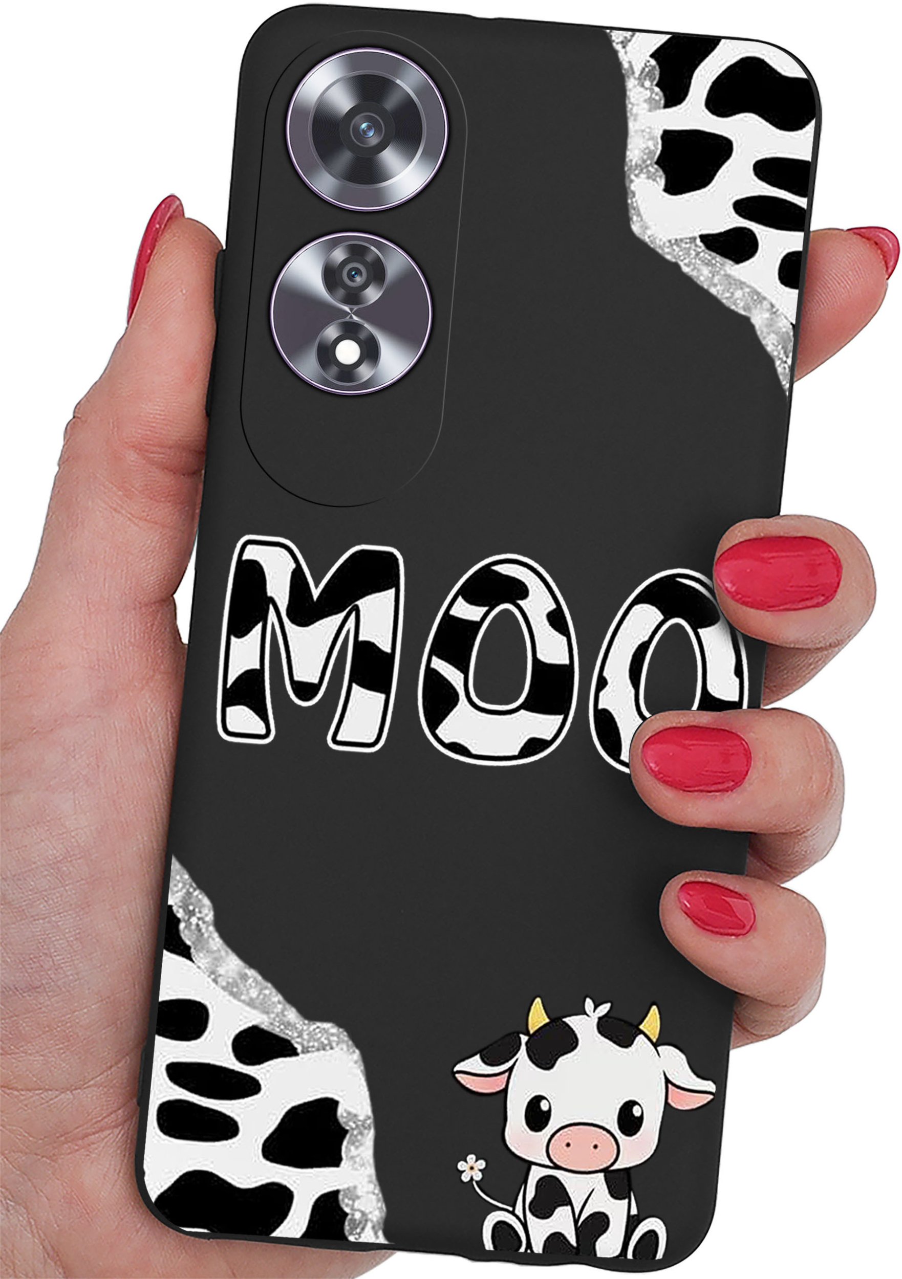 Etui do Oppo A60 4G WZORY |SILIKONOWE MATT CASE + SZKŁO 9H