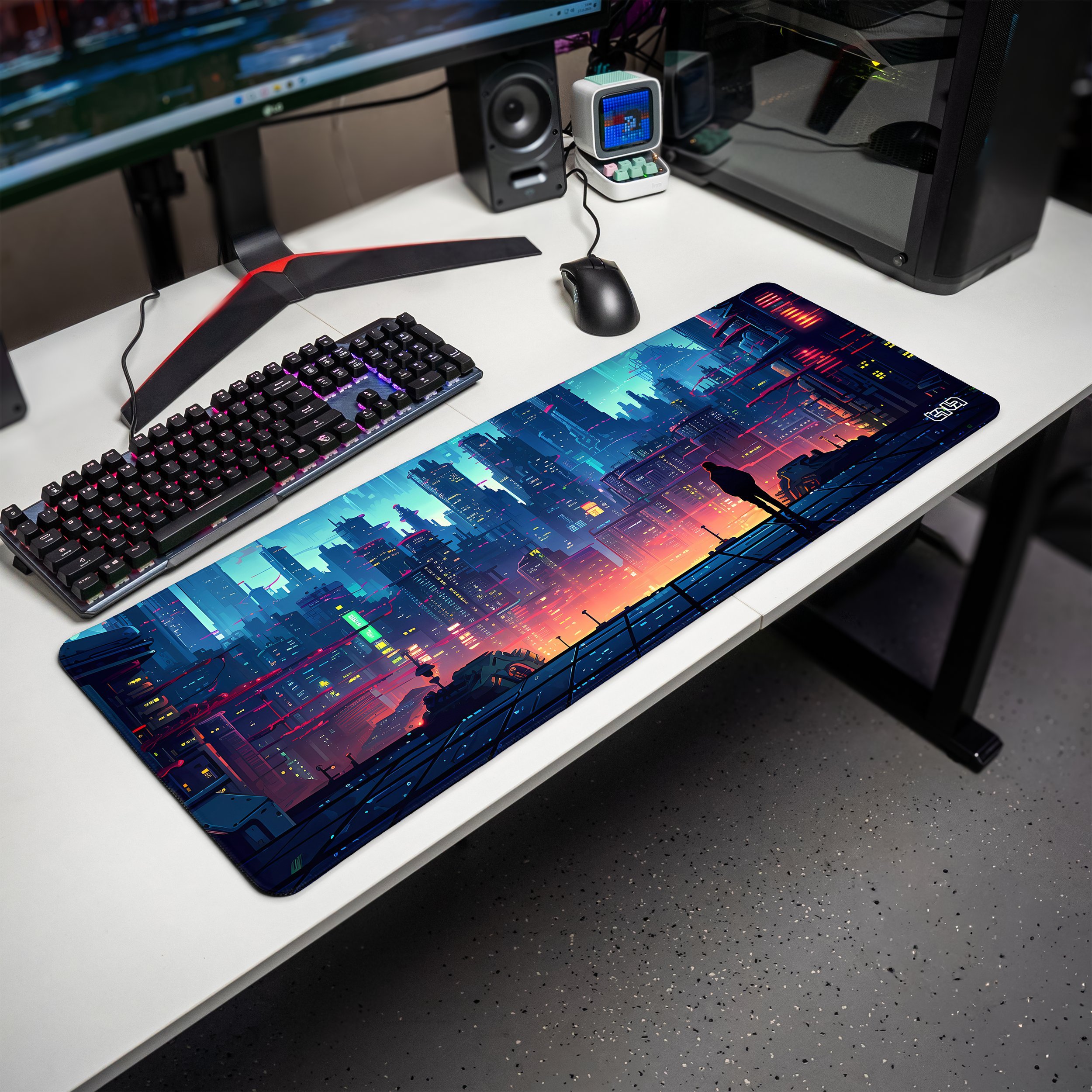 Podkładka Tilt PODKŁADKA POD MYSZKĘ XXL Retro Cyberpunk 80x30 TILT Na biurko XXL