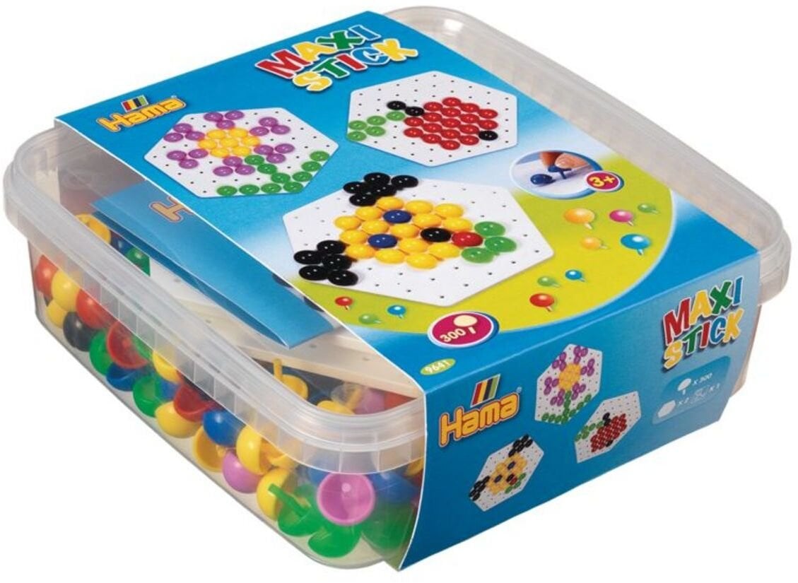 Revell Hama maxi sticks + 2stk. 6-kątowe płyty w wiaderku