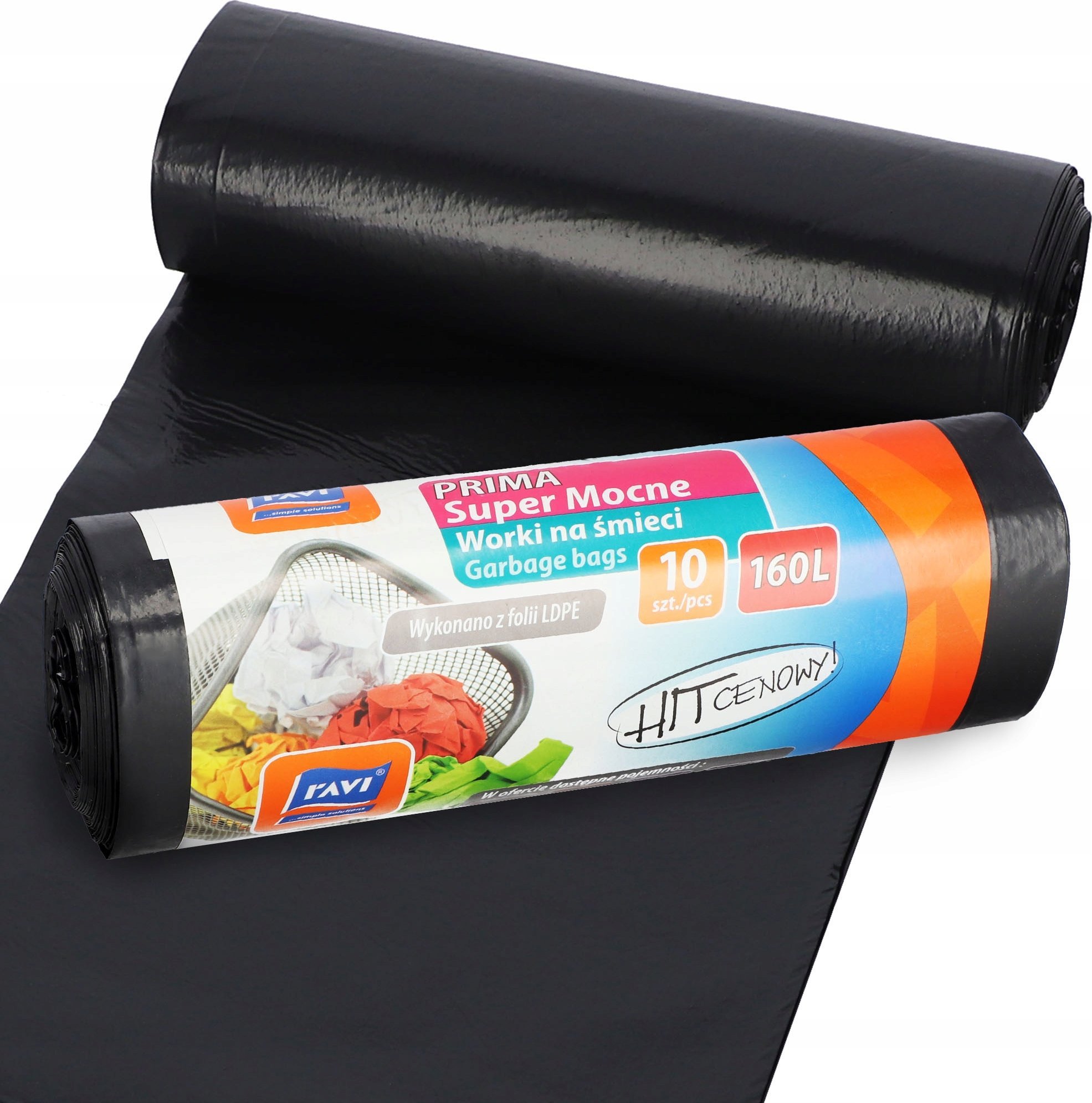 Kosz na śmieci Kadax Worki Na Śmieci Do Segregacji Mocne 160 L 10 szt