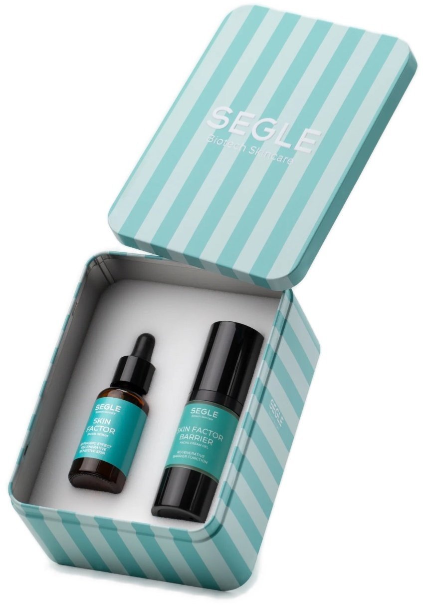 Zestaw Segle Skin Factor dla kobiet: veido serumas, 30 ml + veido kremas, 30 ml