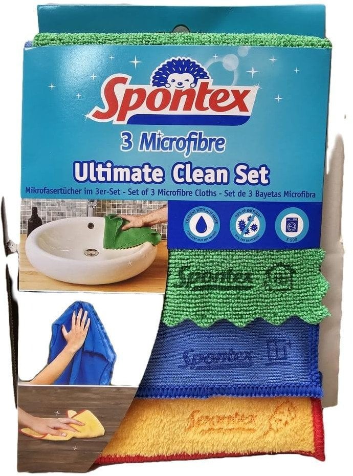 Spontex Microfibre Ultimate Clean 3er Tücherset