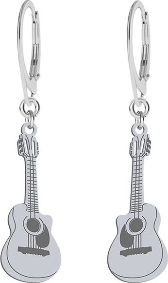 MEJK Jewellery Kolczyki Srebrne Gitara GRAWER GRATIS