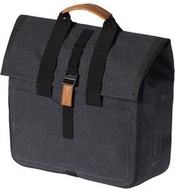 Basil Sakwa miejska pojedyncza URBAN DRY SHOPPER 20L, mocowanie na haki, wodoodporny poliester, charcoal melee (BAS-17658)