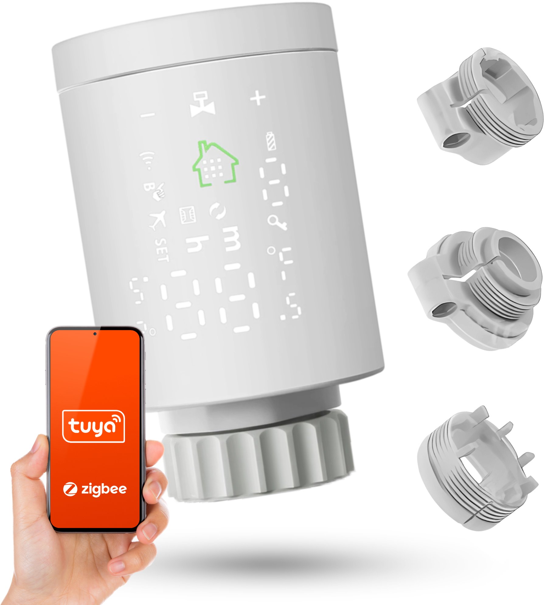 Głowica Grzejnikowa Termostat Automatyczny HY368 Smart Home Tuya Zigbee