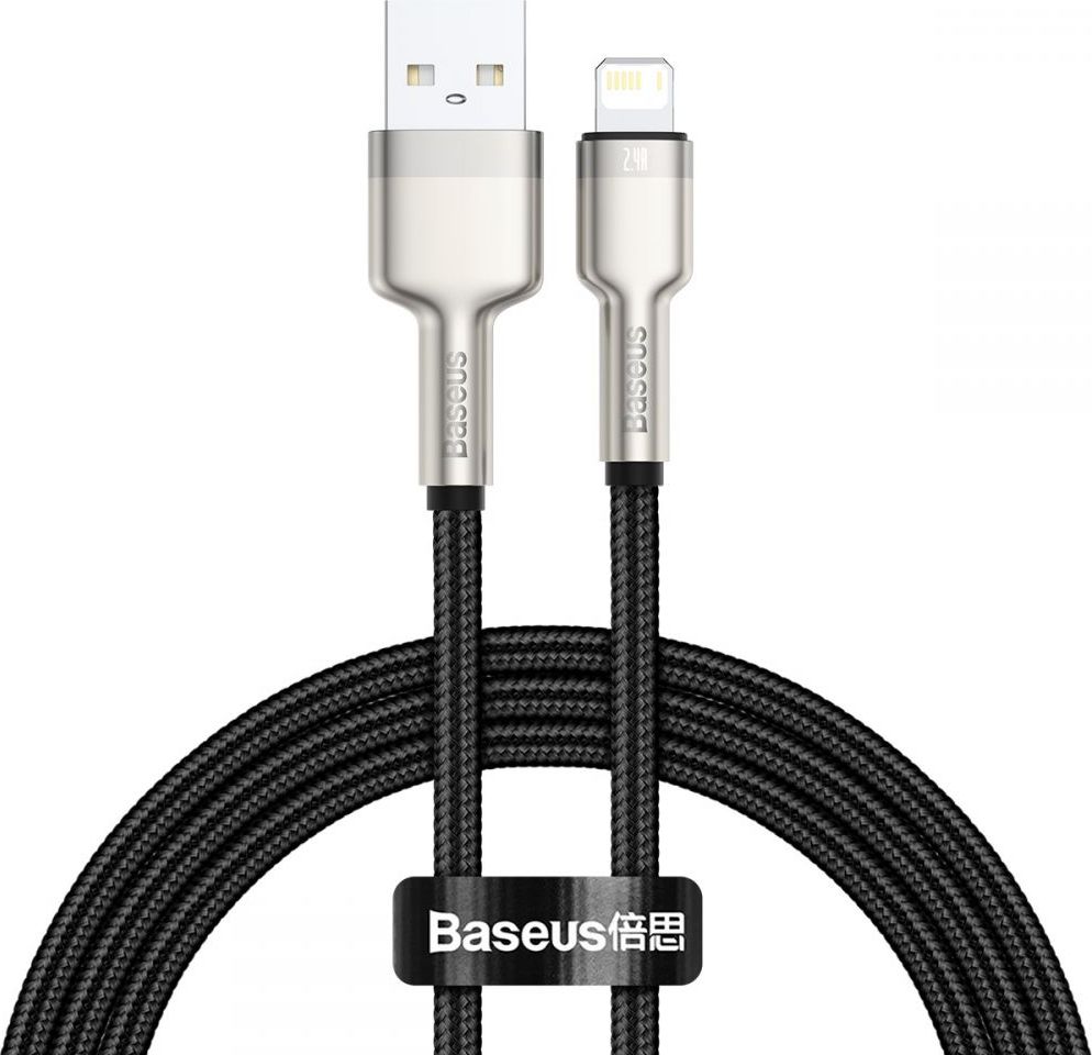 Kabel USB Baseus USB-A - Lightning 1 m Czarny (CALJK-A01)